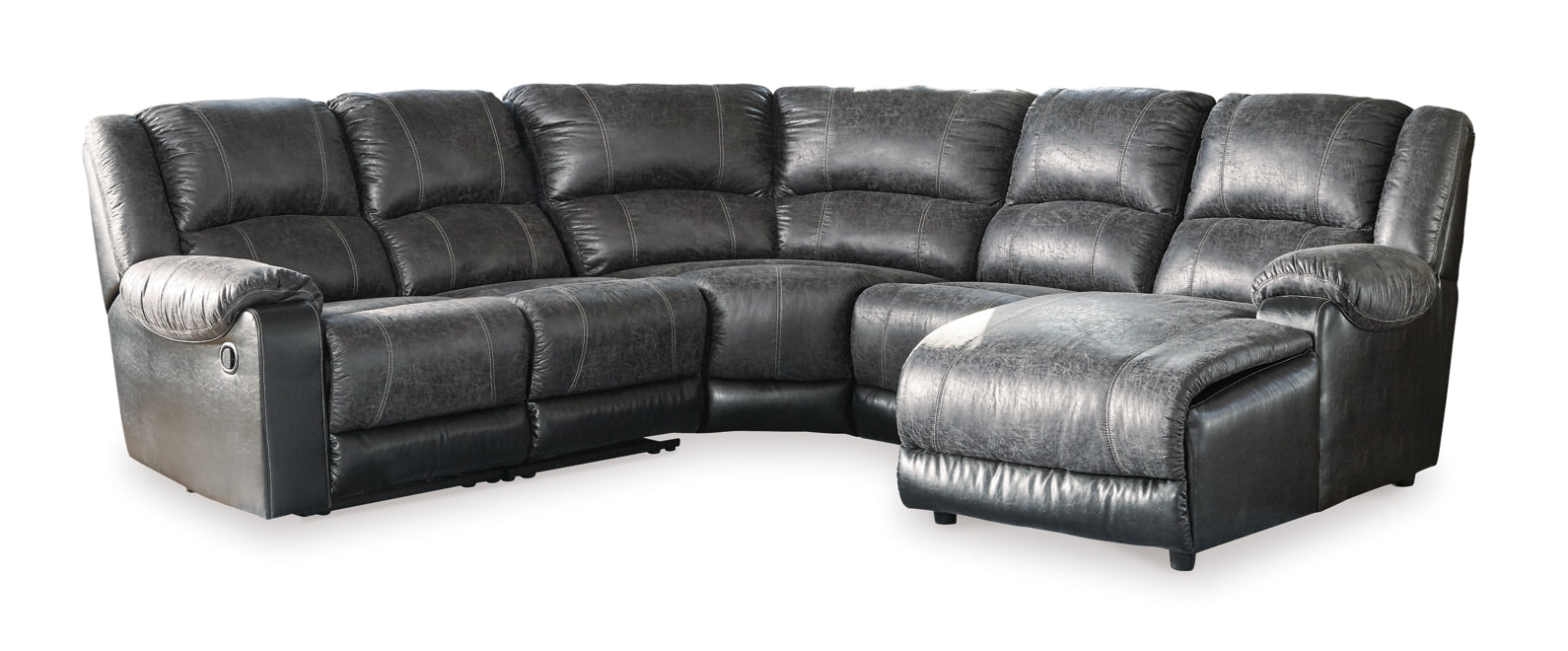 Nantahala 5-Piece Reclining Sectional with Chaise