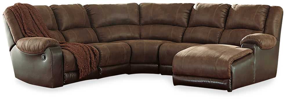 Nantahala 5-Piece Reclining Sectional with Chaise