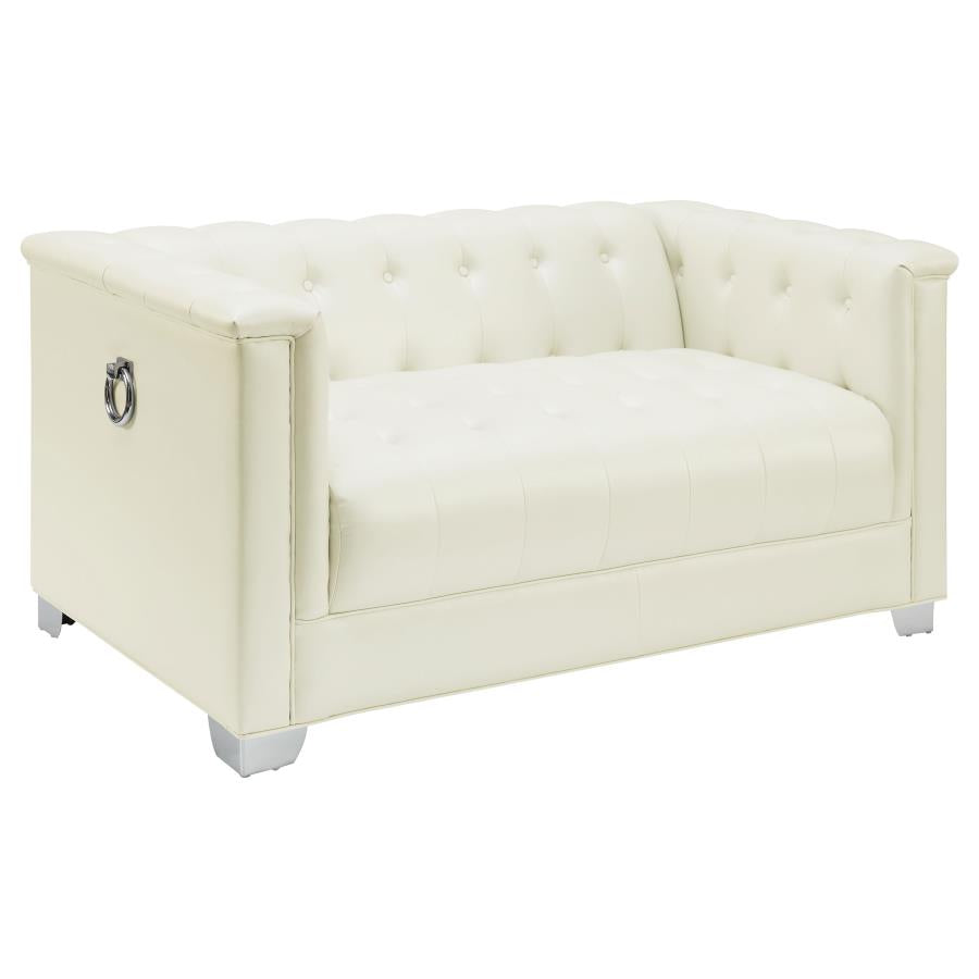 Chaviano Ivory Loveseat