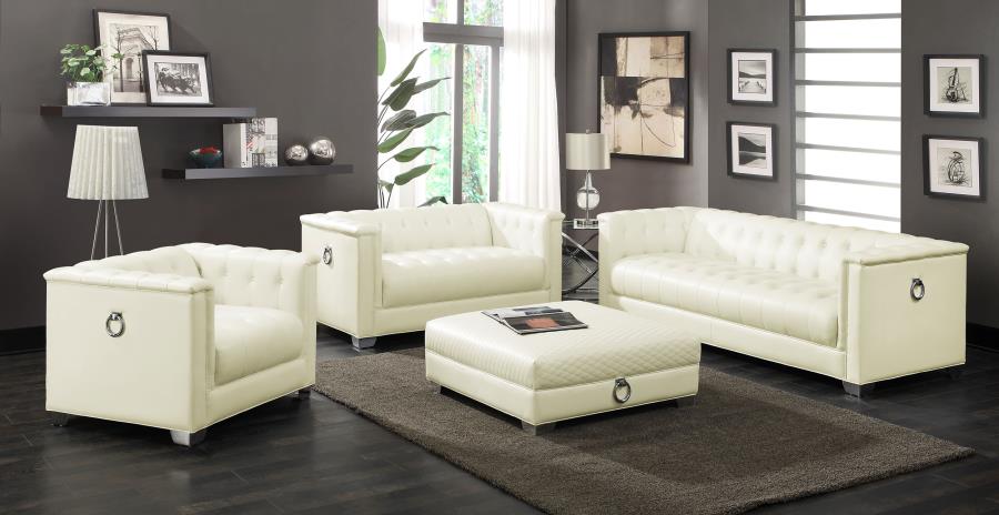 Chaviano Ivory Loveseat