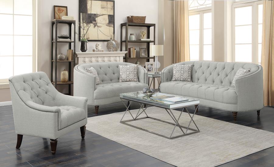 Avonlea Grey 3 Pc Sofa Set