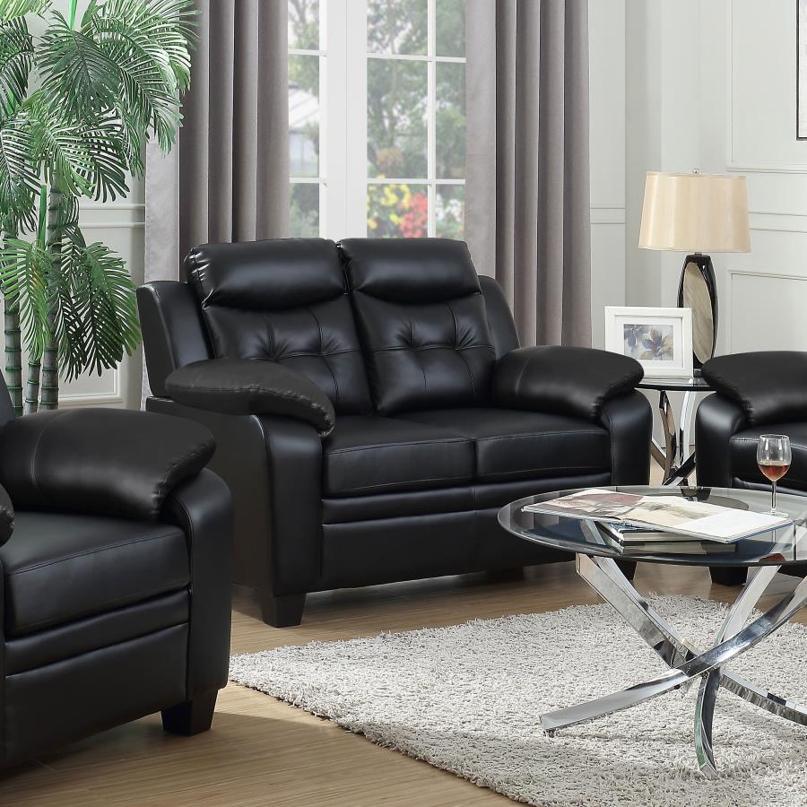 Finley Black Loveseat