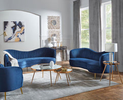 Sophia Blue 2 Pc Sofa Set