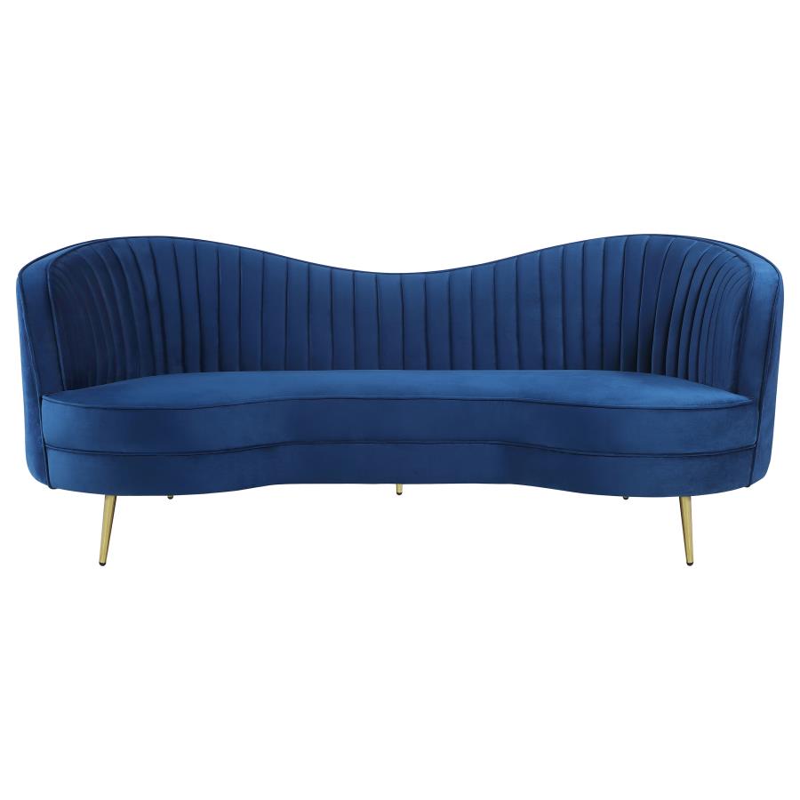 Sophia Blue 2 Pc Sofa Set