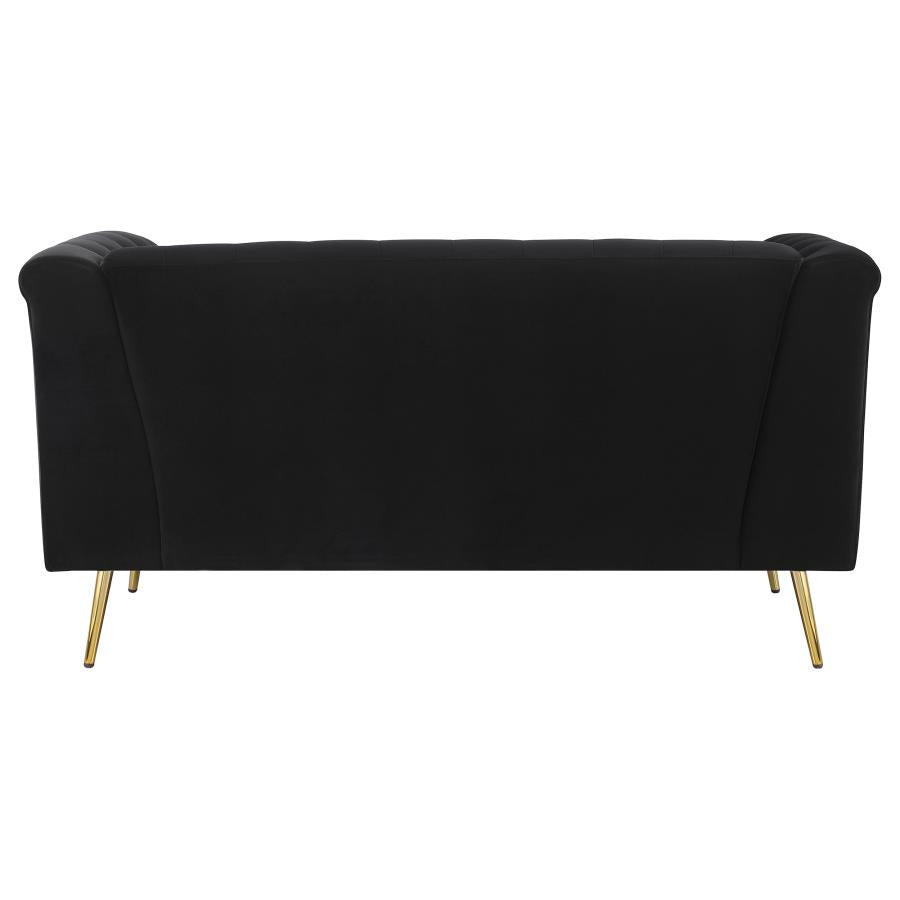 Holly Black Loveseat