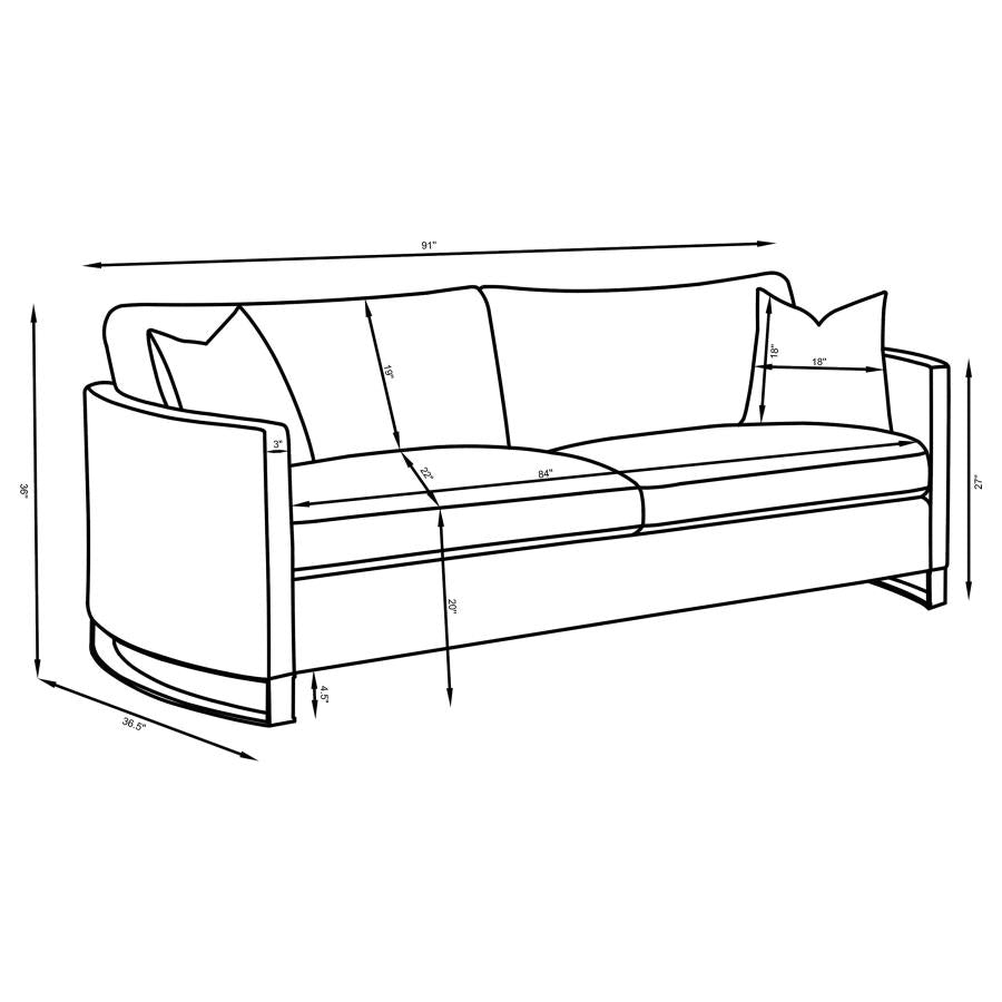Corliss Beige Sofa