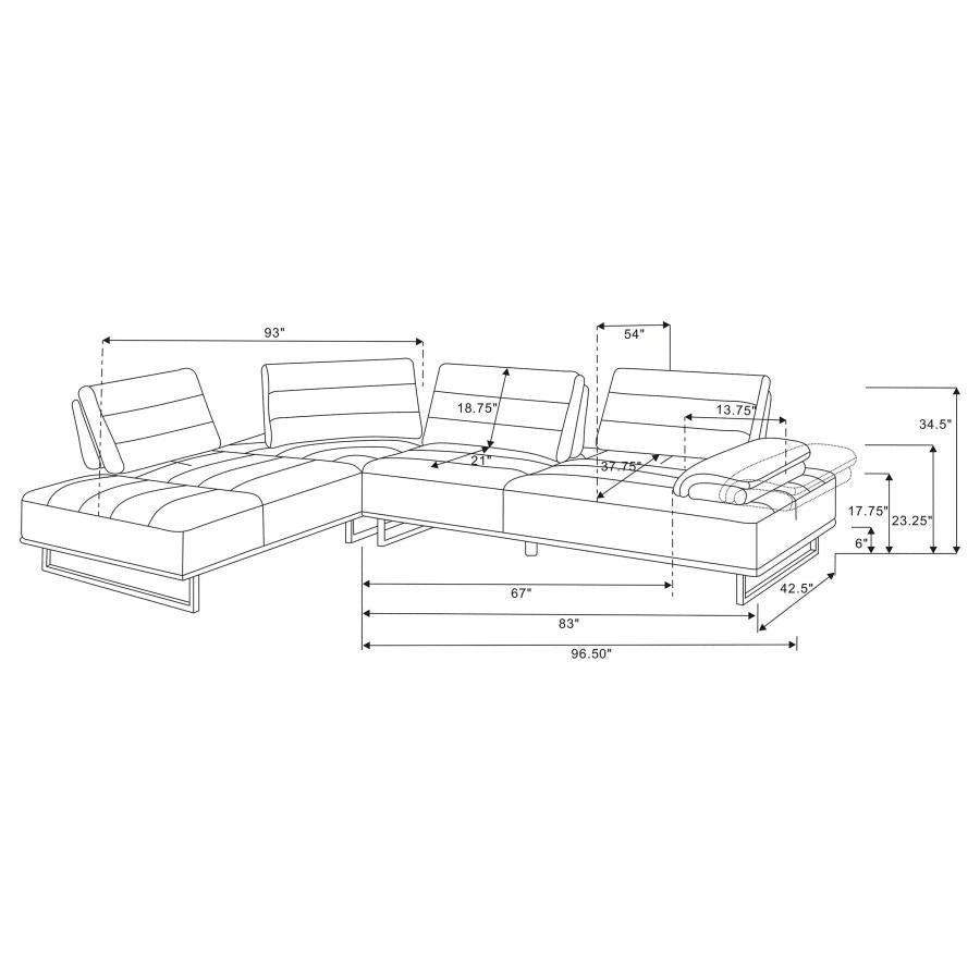Arden Grey Sectional