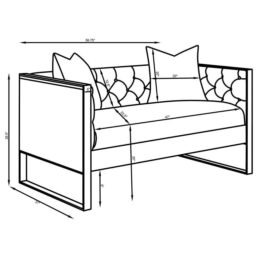 Eastbrook Grey Loveseat