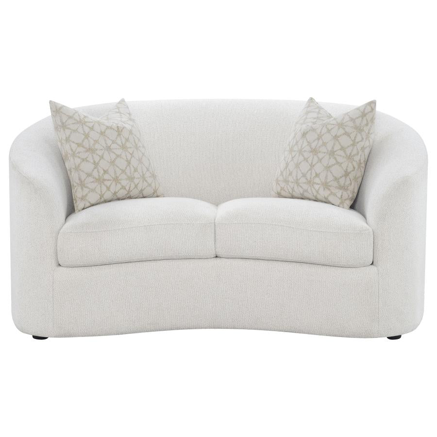 Rainn White 3 Pc Sofa Set