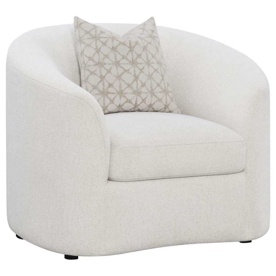 Rainn White 3 Pc Sofa Set