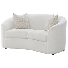 Rainn White Loveseat
