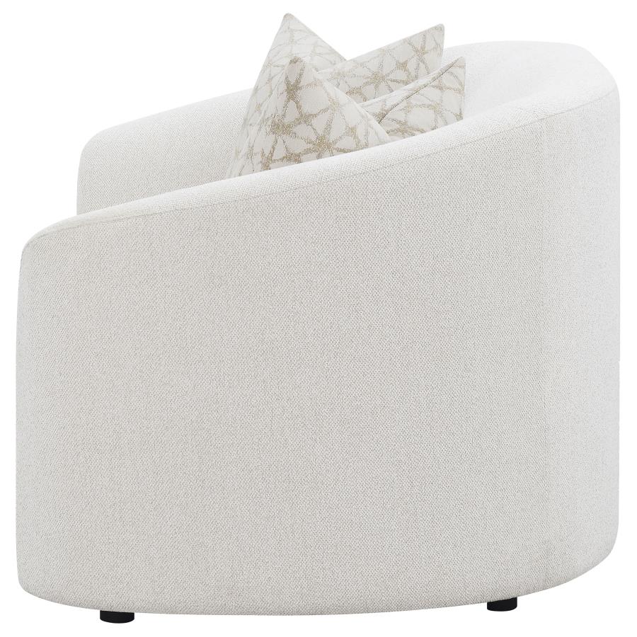 Rainn White Loveseat