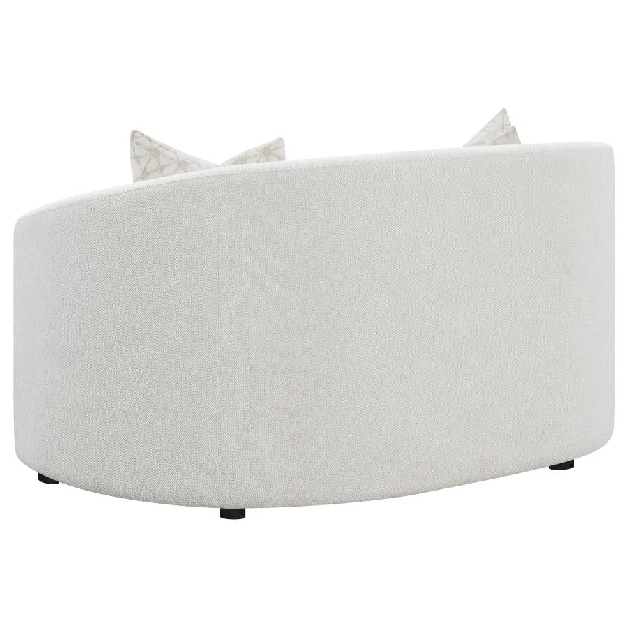 Rainn White Loveseat