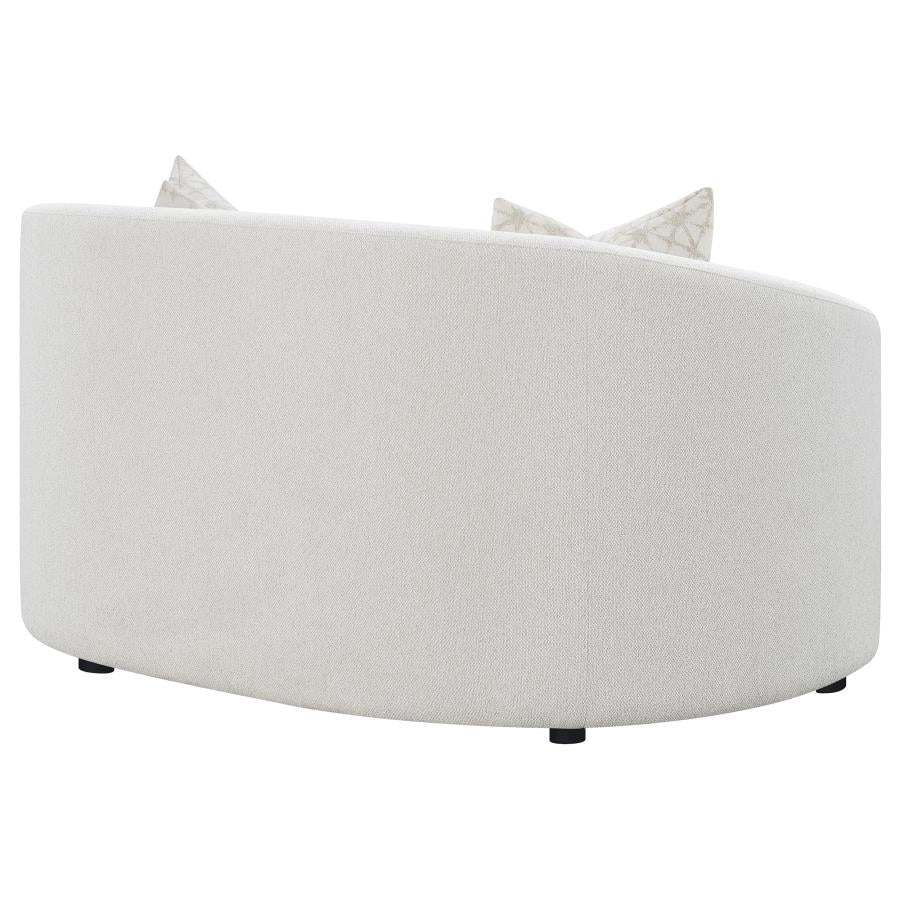 Rainn White Loveseat