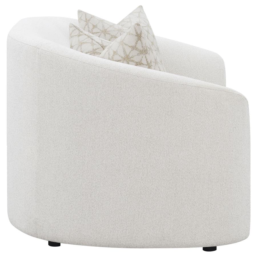 Rainn White Loveseat