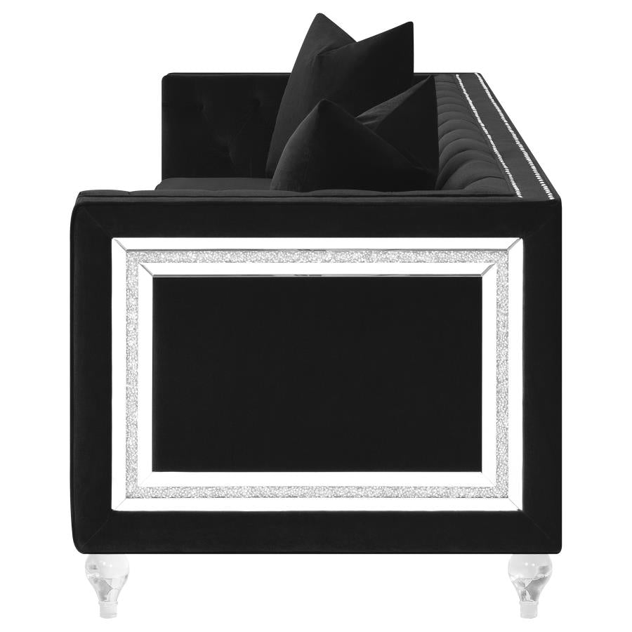 Delilah Black Sofa