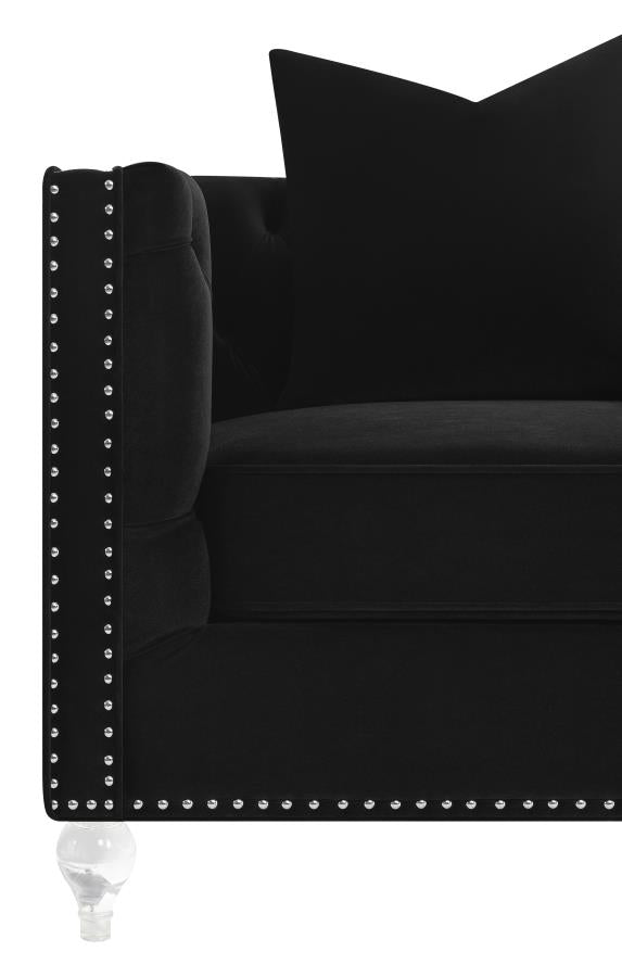 Delilah Black Sofa