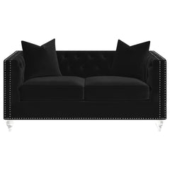 Delilah Black Loveseat