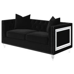 Delilah Black Loveseat