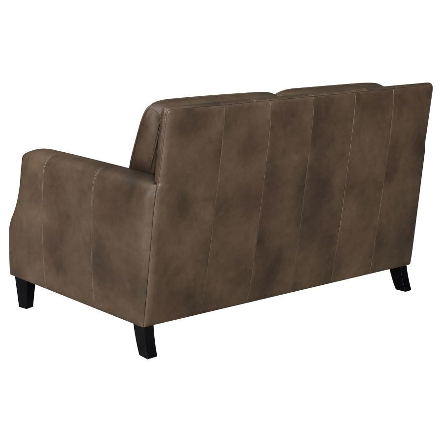 Leaton Brown 2 Pc Sofa Set