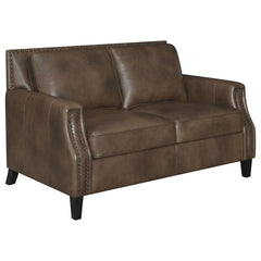 Leaton Brown Loveseat