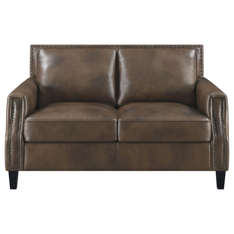 Leaton Brown Loveseat