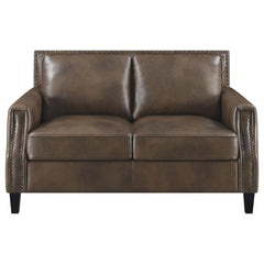 Leaton Brown Loveseat