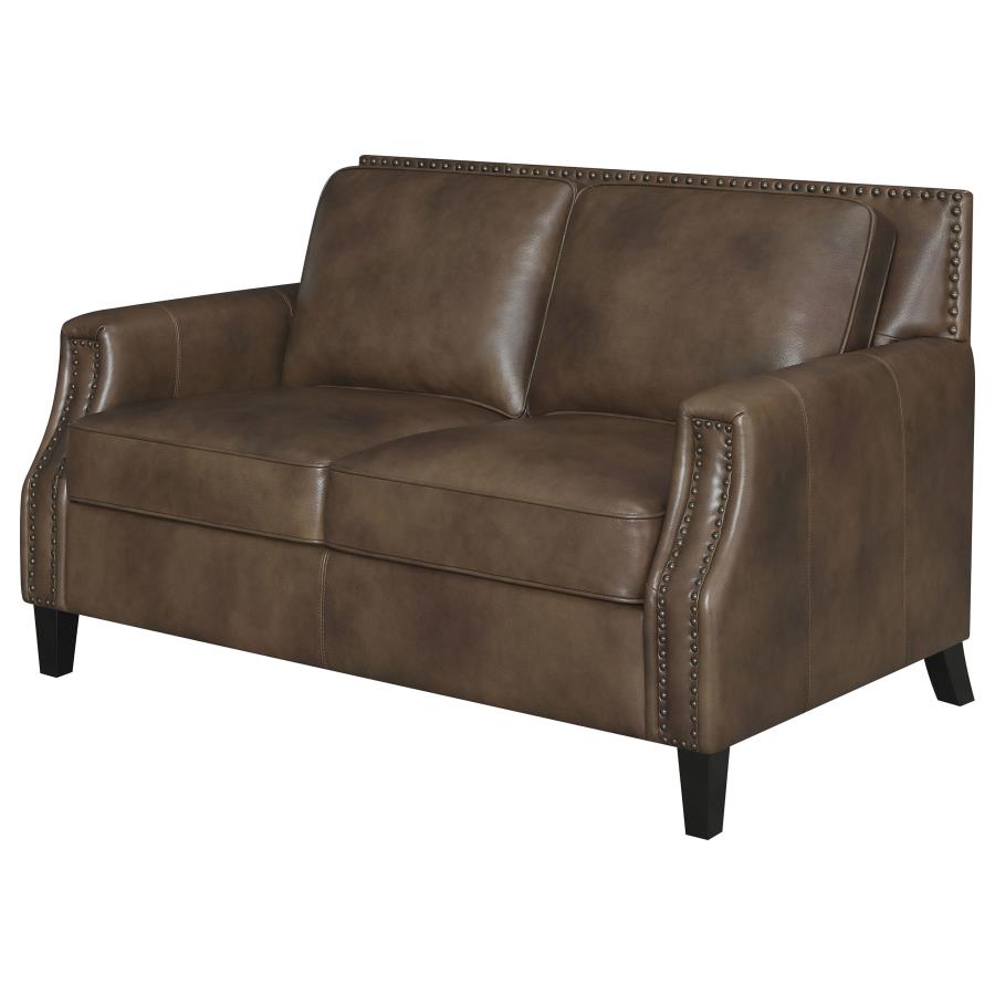 Leaton Brown Loveseat