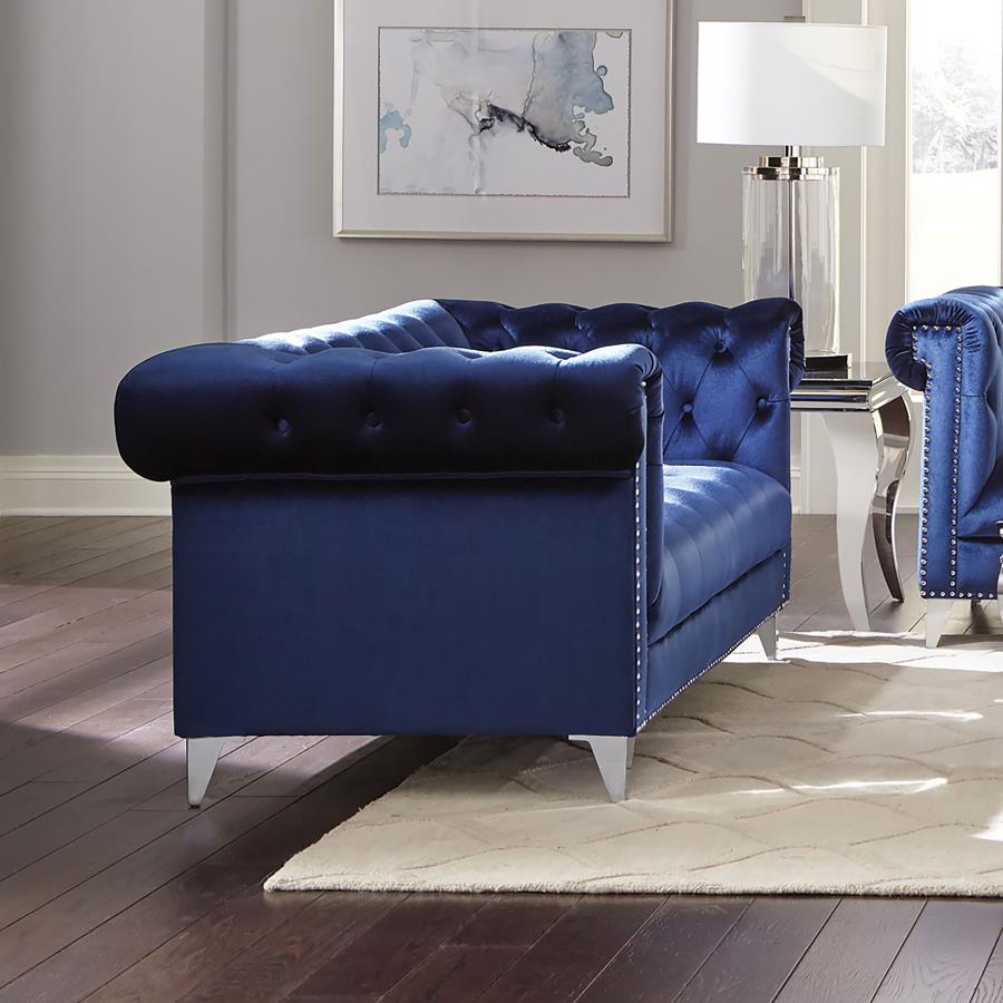 Bleker Blue Loveseat