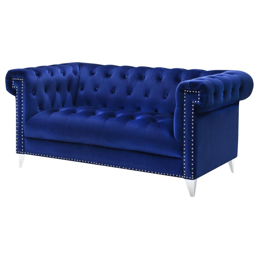Bleker Blue Loveseat