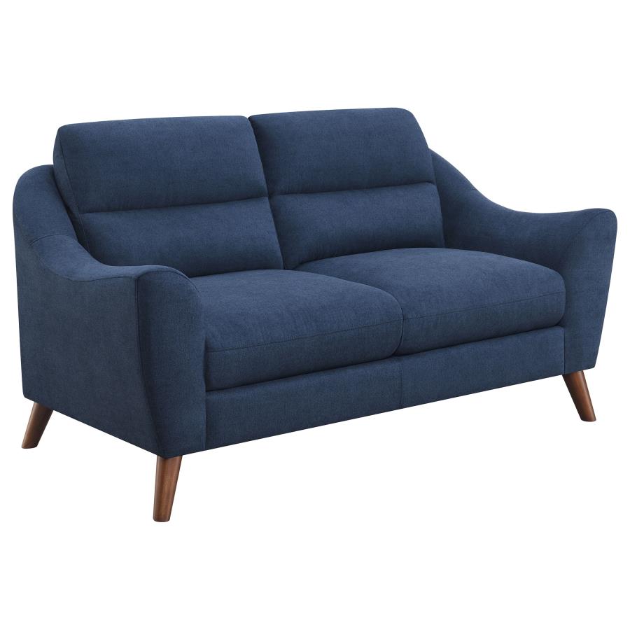 Gano Blue Loveseat