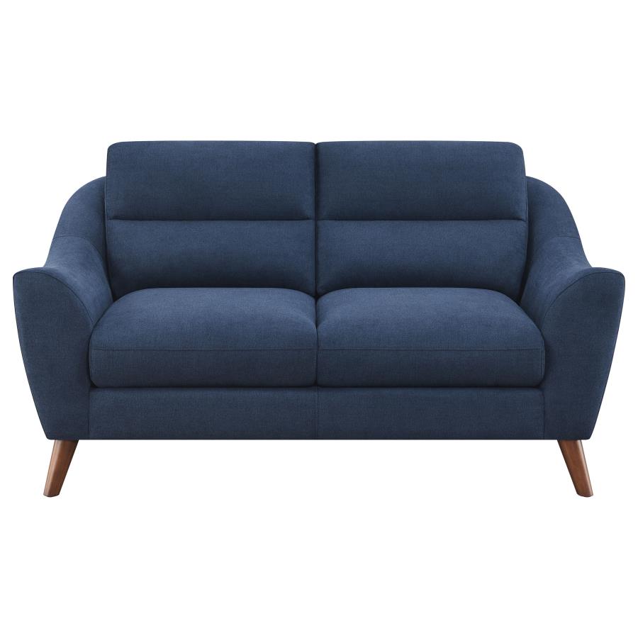 Gano Blue Loveseat