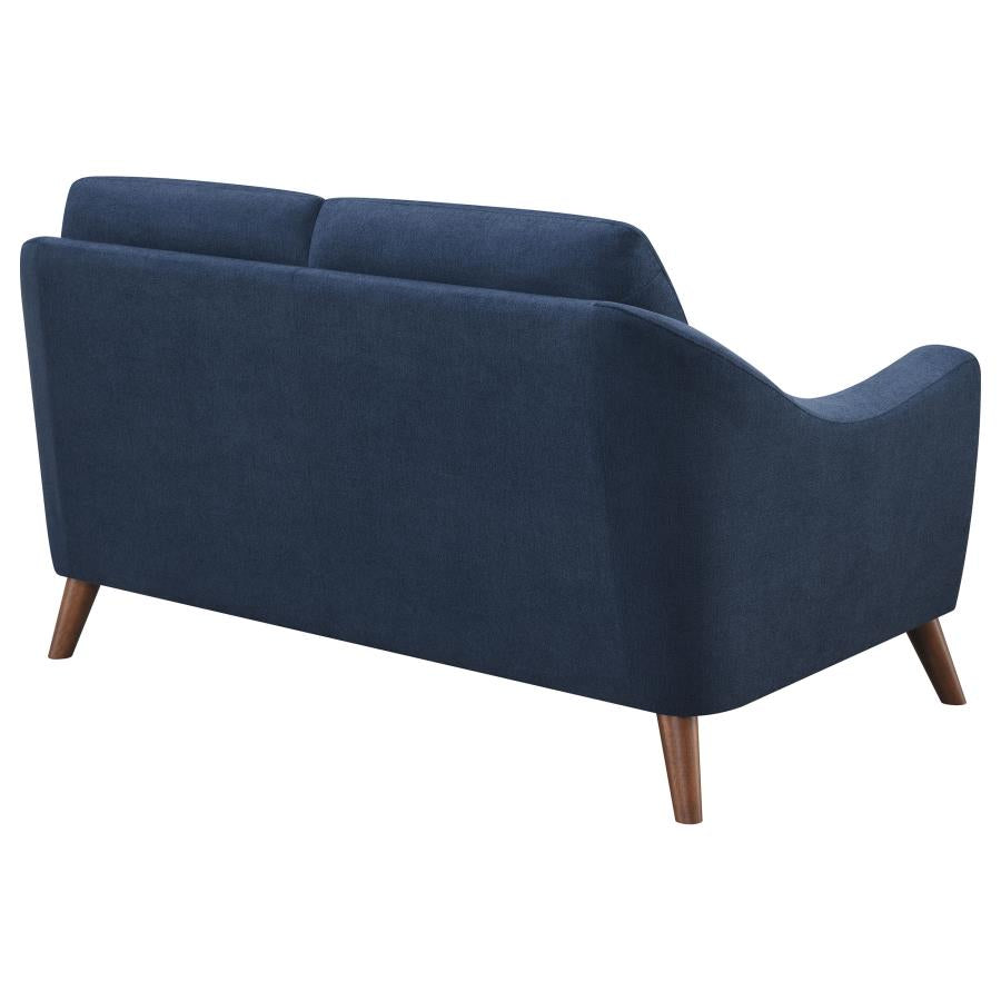 Gano Blue Loveseat