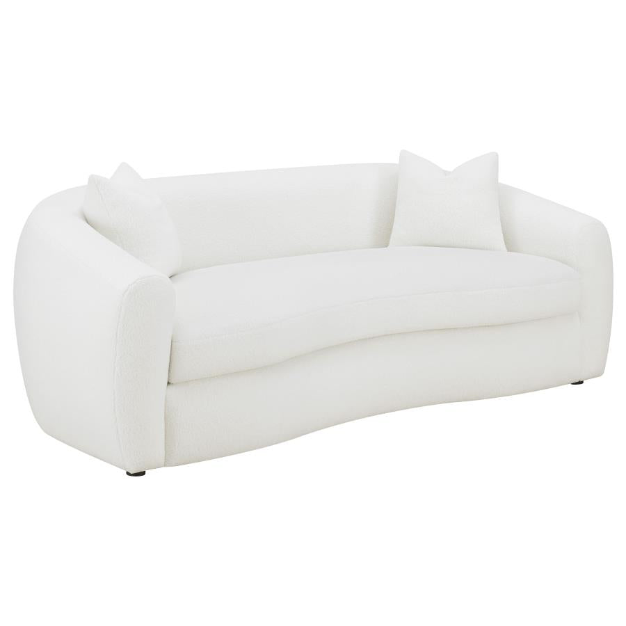 Isabella White 3 Pc Sofa Set
