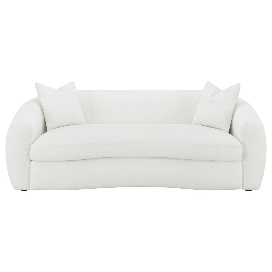 Isabella White 3 Pc Sofa Set