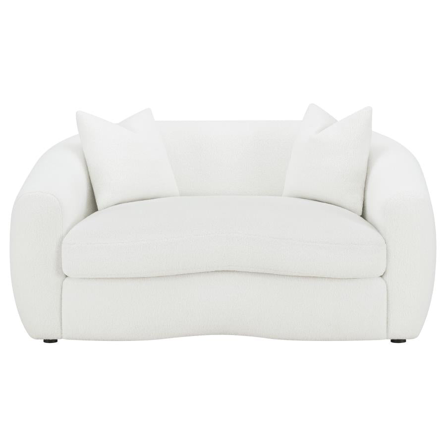 Isabella White 3 Pc Sofa Set