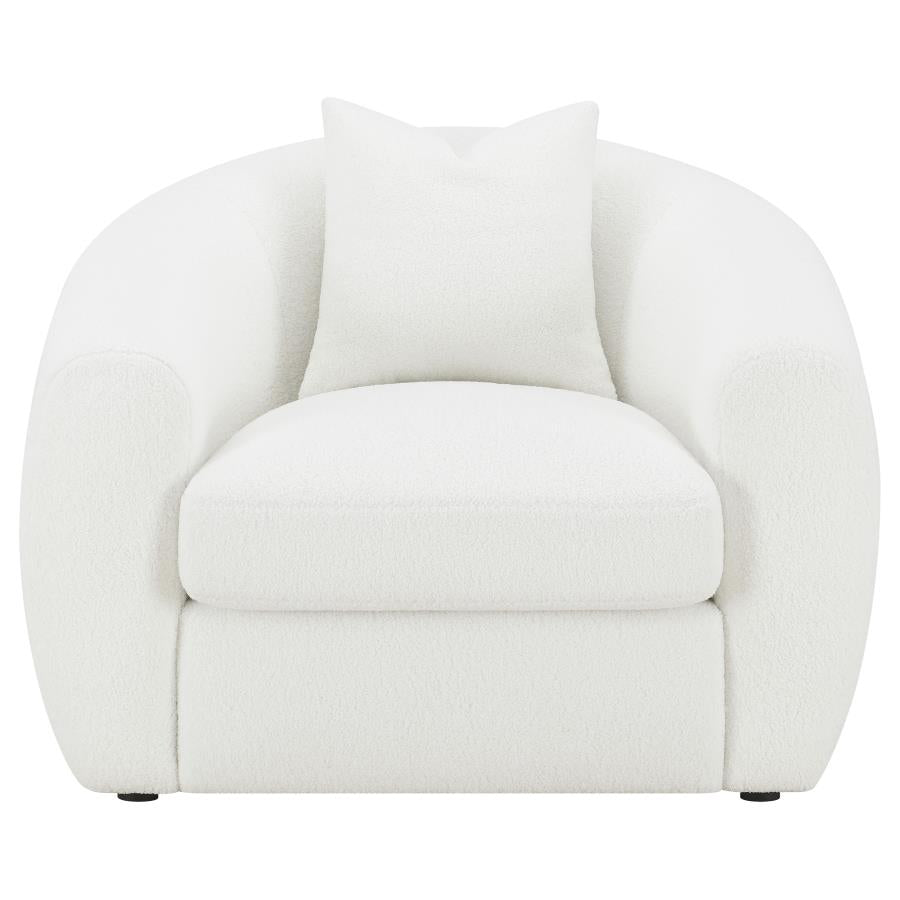 Isabella White 3 Pc Sofa Set