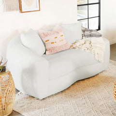 Isabella White Loveseat