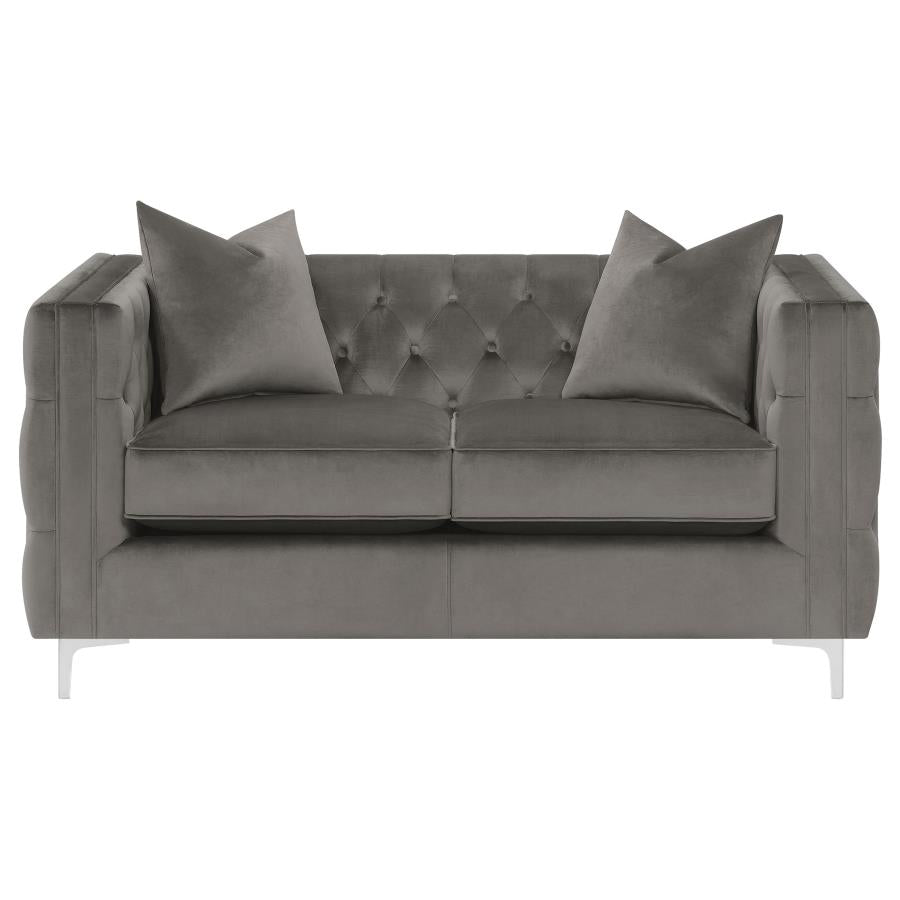 Phoebe Grey 2 Pc Sofa Set