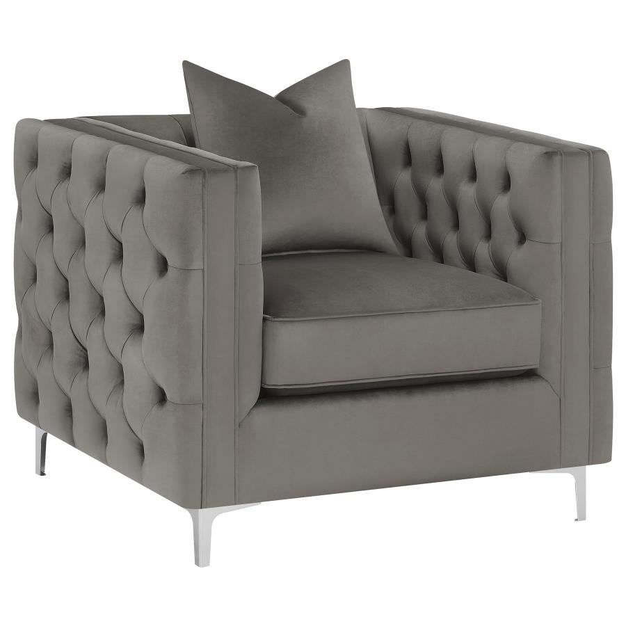 Phoebe Grey 3 Pc Sofa Set