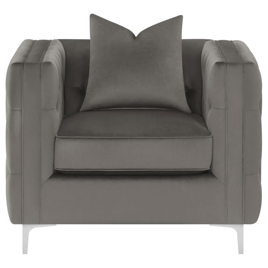 Phoebe Grey 3 Pc Sofa Set