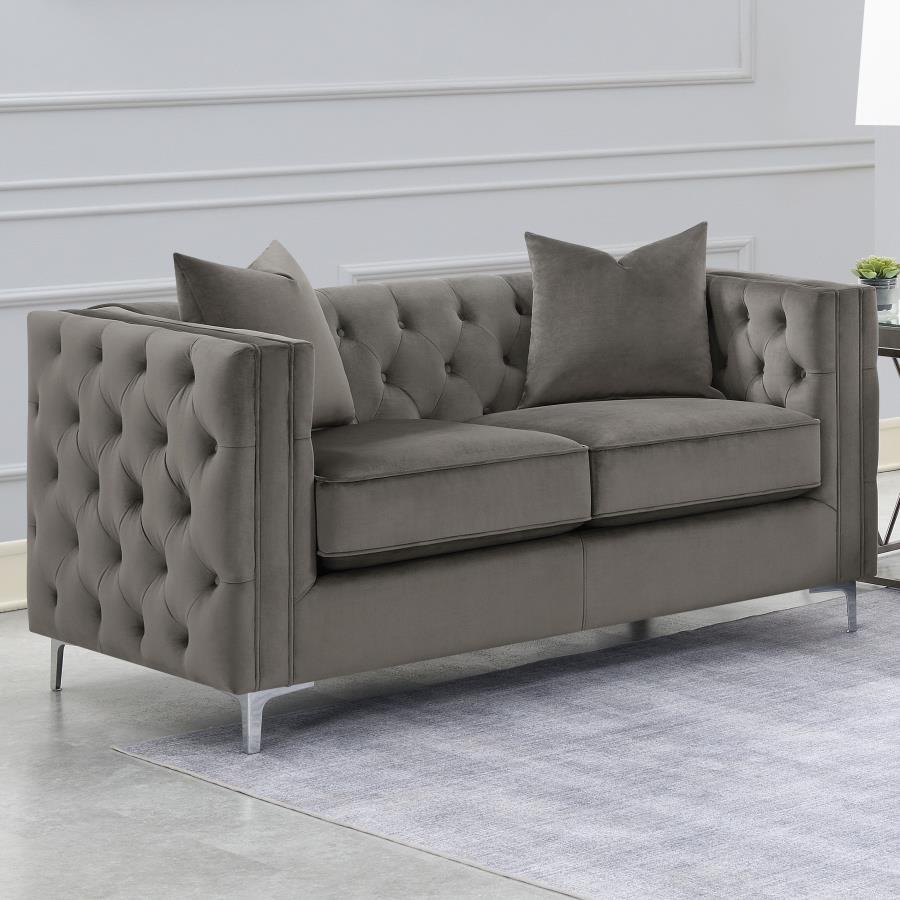 Phoebe Grey Loveseat