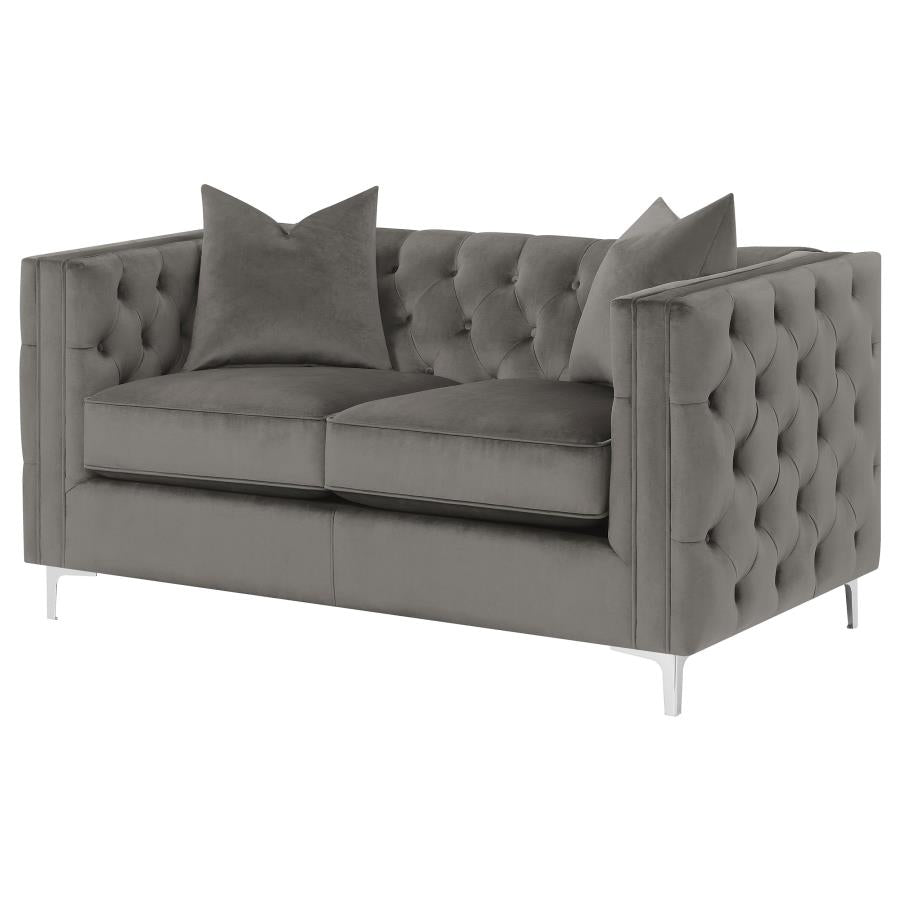 Phoebe Grey Loveseat