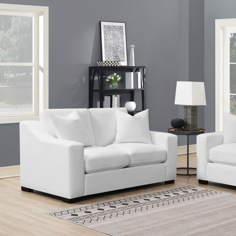 Ashlyn White Loveseat