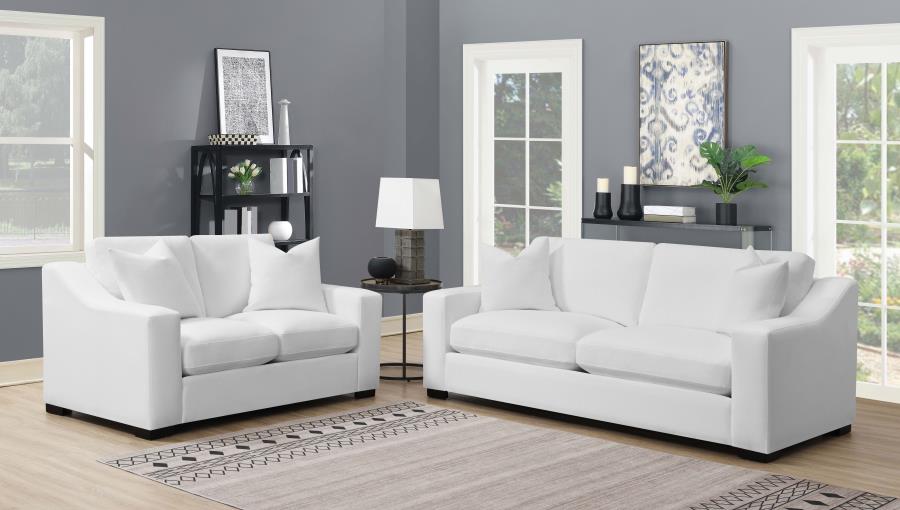 Ashlyn White Loveseat