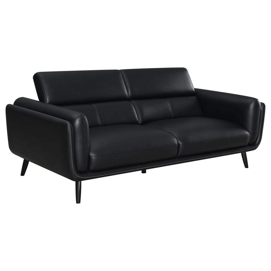 Shania Black 3 Pc Sofa Set