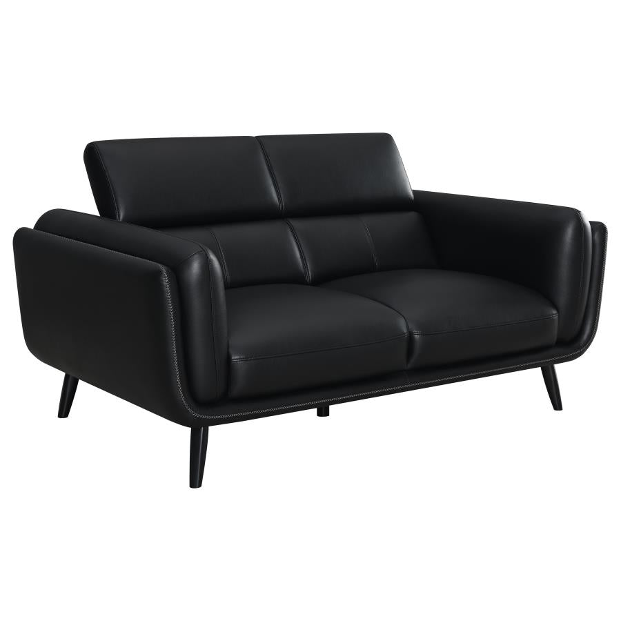 Shania Black 3 Pc Sofa Set