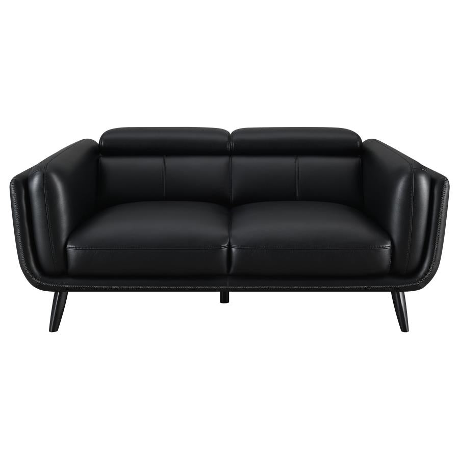 Shania Black 3 Pc Sofa Set