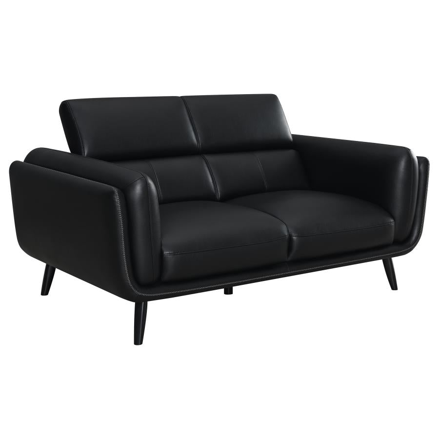 Shania Black Loveseat
