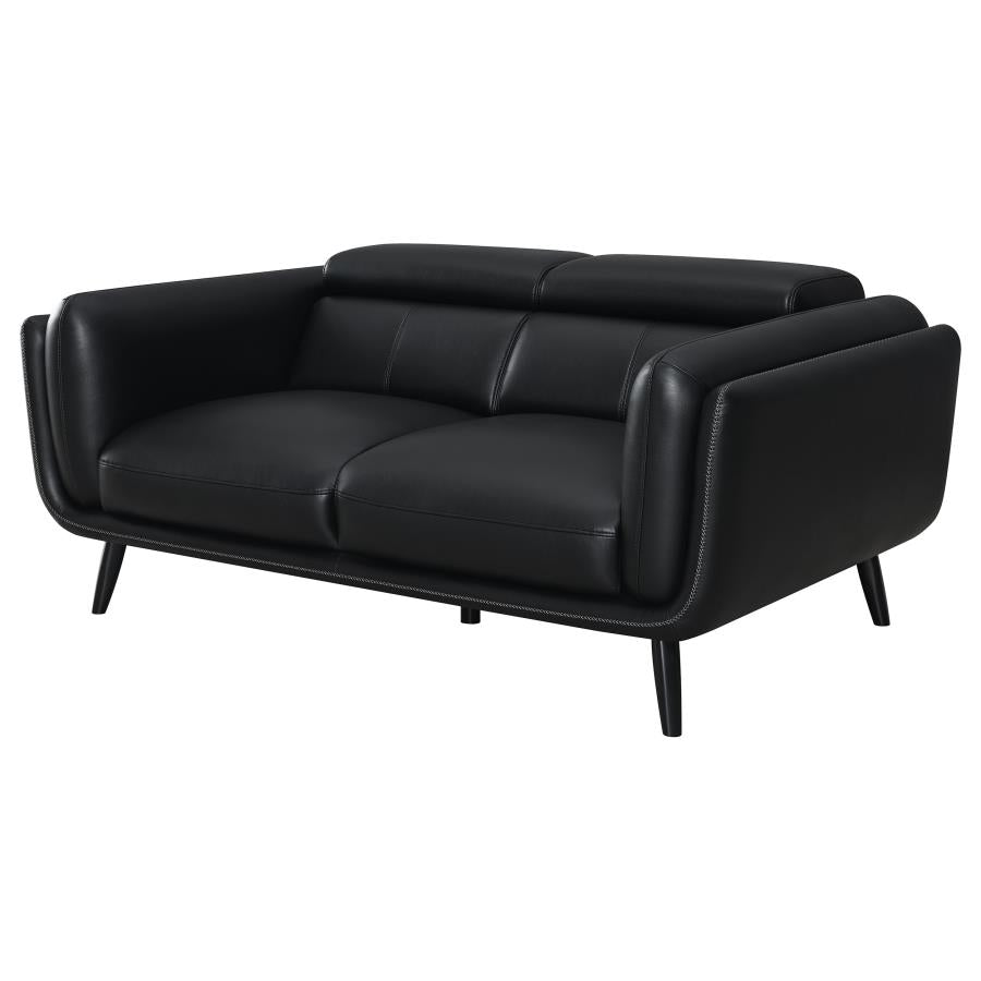 Shania Black Loveseat